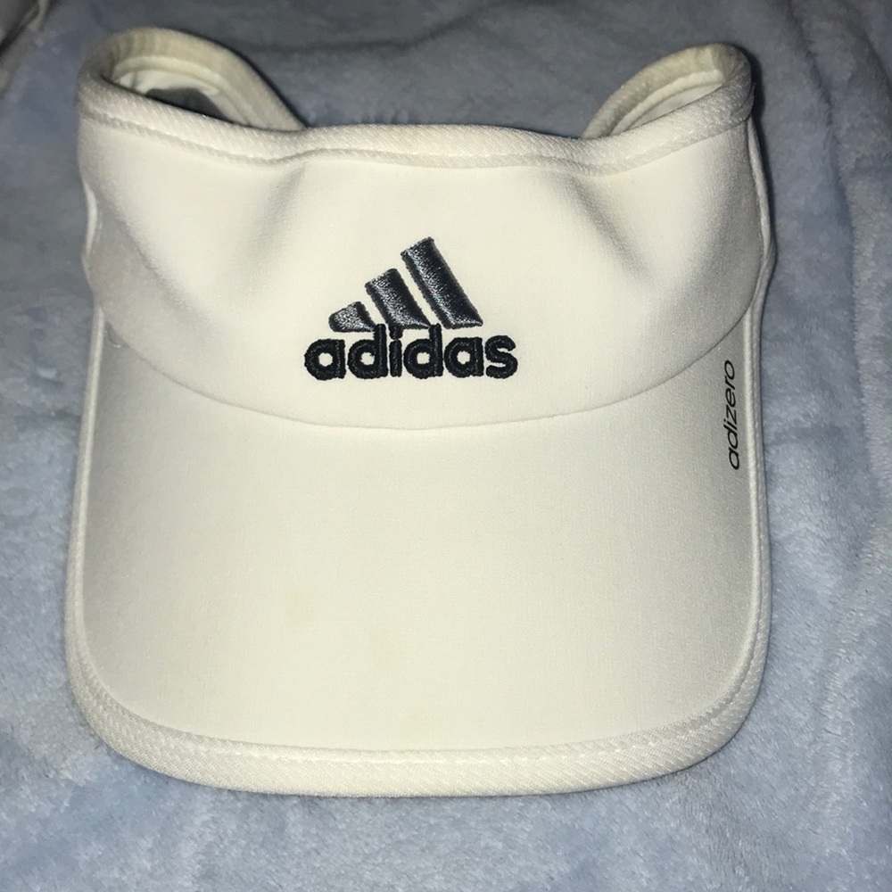 White adidas sun visor